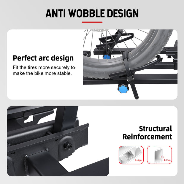 Young Electric FELLOW Foldable Hitch Bike Rack | 2’’ Receiver, 200 LBS Capacity