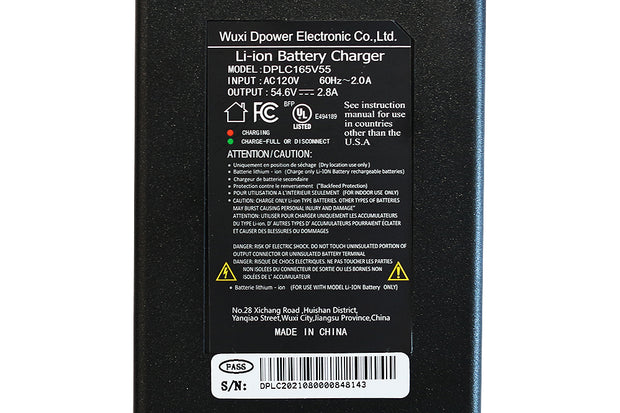 48V 2A Li-ion Battery Charger for E-Bikes